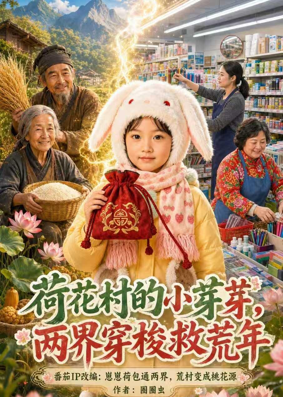 荷花村的小芽芽,两界穿梭救荒年
